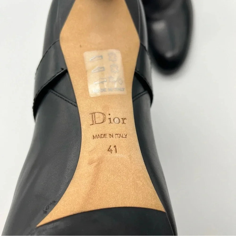 Christian Dior black heeled boots size EU 41 - Picture 8 of 12
